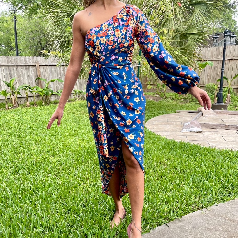 AMUR Floral Print Long Dress Size: S| US 2 NWT